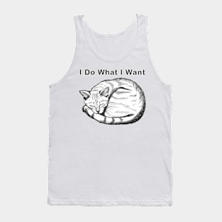 Cat i do what i want Tank Top